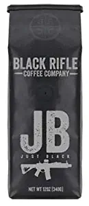 Black Rifle Coffee Company JB Just Black Medium Roast Ground Coffee, 12 Ounce Bag