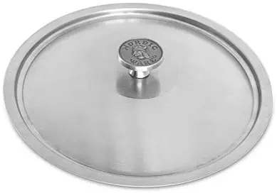 Nordic Ware Restaurant 10 inch Brushed Stainless-Steel Lid