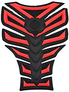 3D Motorcycle Tank Gas Protector Pad Sticker Fiber Rubber Decal Red Fit For KAWASAKI NINJA 650R (ER-6f ER-6n) 2006 2007 2008