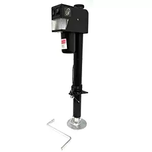 RAM Trailer Products EJ-3520-BBX Black Electric Trailer Jack with Drop Leg (3500 lb.)