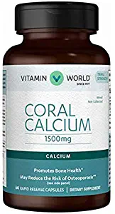 Vitamin World Coral Calcium 1500mg 60 Rapid Release Capsules