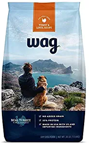 Amazon Brand - Wag Dry Dog Food, 35% Protein, No Added Grains (Beef, Salmon, Turkey, Lamb)