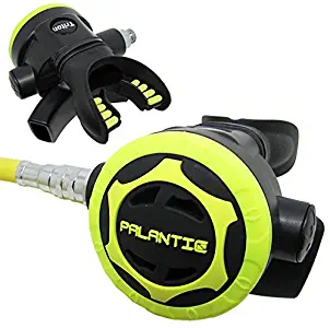 Scuba Choice Palantic AS206 Black/Yellow Second Stage Regulator Octopus with 36" 350PSI Hose