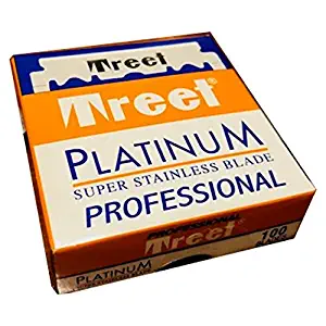 Treet Platinum Professional Single Edge Razor Blades, 100 blades