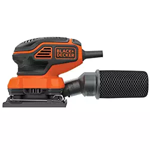 BLACK+DECKER BDEQS300 1/4 Sheet Orbital Sander with Paddle Switch Actuati