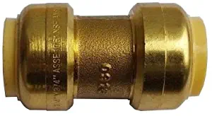 10 PIECES XFITTING 3/4" PUSH FIT COUPLING CERTIFIED TO NSF ANSI61 - LEAD FREE BRASS
