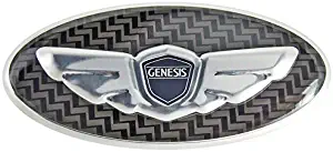 3D Carbon Optic Genesis Wing Steering Wheel Emblem Overlay for Genesis Coupe & Sedan (Loden)