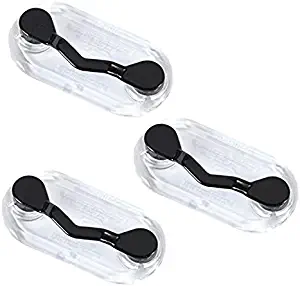 Readerest Magnetic Eyeglass Holders (Classic Black, 3 Pack), Made in USA