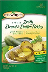 Mrs. Wages Zesty Bread and Butter Pickles Mix, 6.2 Ounce (Pack of 6)