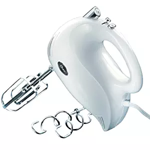 Oster 2500 Inspire 240-Watt 5-Speed Hand Mixer, White