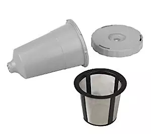 Reusable K-Cup coffee filter exclusive to the Keurig Home Brewing System - Keurig My K-Cup Replacement Coffee Filter Set 3 pieces Gray Color fits B31 B40 B50 B60 B70