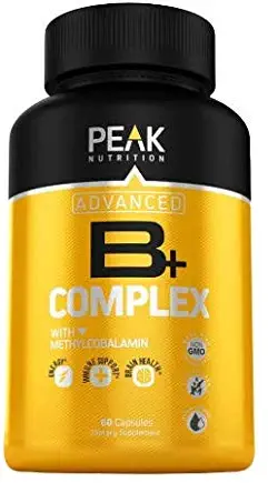 Super Vitamin B Complex - Vitamin B Complex Supplement with B1, B2, B3, B5, B6, B7 and B12 - Supplement for Energy and Healthy Immune System - Peak Nutrition
