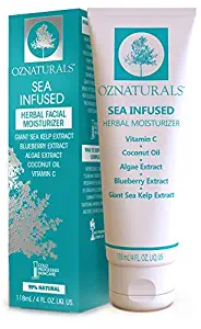OZNaturals Day Cream Firming Cream - Face Tightening and Lifting Cream with Vitamin C, Sea Kelp & Algae Extract - Light Weight Moisturizing Face Lotion Non Comedogenic Won't Clog Pores - 4 Fl Oz
