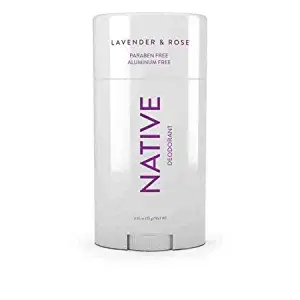 Native Deodorant - Natural Deodorant - Vegan, Gluten Free, Cruelty Free - Free of Aluminum, Parabens & Sulfates - Born in the USA - Lavender & Rose