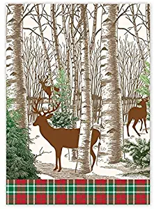 Michel Design Works Cotton Kitchen Dish Towel, Winter Woods