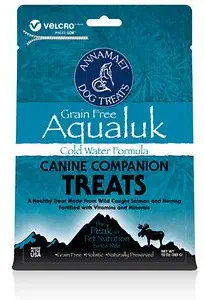 Annamaet Grain-Free Aqualuk Cold Water Formula Dog Treats, 10-oz Bag, Grain Free Dog Treats!
