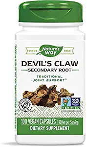 Nature's Way Devils Claw Root, 960mg per Serving, 100 Capsules (Pack of 2)