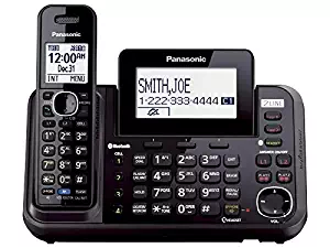 Panasonic KX-TG9541B Link2Cell Bluetooth Enabled 2-Line Phone with Answering Machine & 1 Cordless Handset (Renewed)