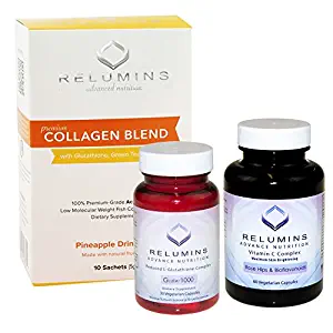 NEW! Relumins Premium Collagen, Glutathione and Vitamin C!! Summer Glow Set!!! (Pineapple)