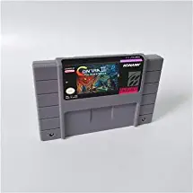 Game card - Game Cartridge 16 Bit SNES , Game Contra III The Alien Wars - Action Game Card US Version English Language