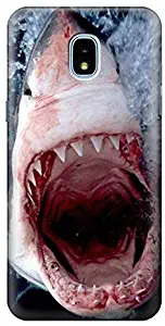 R1341 Jaws Shark Mouth Case Cover for Samsung Galaxy J3 (2018), J3 Star, J3 V 3rd Gen, J3 Orbit, J3 Achieve, Express Prime 3, Amp Prime 3