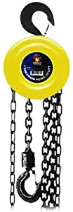 Neiko 02183A Chain Hoist with 2 Hooks, 1 Ton Capacity | Manual Hand Chain Block, 20 Foot Lift