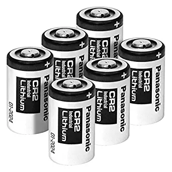 Panasonic CR2 Photo Lithium 3V Batteries for Mini 25 Mini 50 Mini 50S Mini 55 Pivi MP-100 & SP-1- Silver (Pack of 6)
