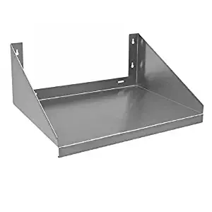 Royal Industries 1 each Stainless Steel Over Stove WallMicrowave Shelf, 24x24, Silver