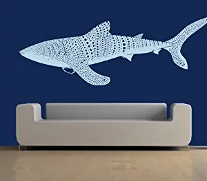 CreativeWallDecals Wall Decal Vinyl Sticker Decals Art Decor Design Whale Shark Fish Pattern Sea Anumal Beautiful Family Dorm Kid Nursery Modern Bedroom (r651)