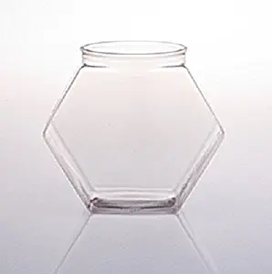 FixtureDisplays 30oz PVC Hexagons Jar - 54pk 106125!