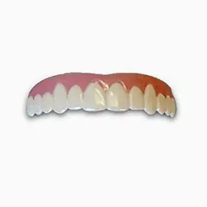 Imako Cosmetic Teeth for Women 2 Pack. (Small, Bleached) Uppers Only- Arrives Flat. Fit at Home Do it Yourself Smile Makeover!