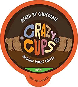 Crazy Cups Decaf Flavored Hot or Iced Coffee, for the Keurig K Cups 2.0 Brewers, Death By Chocolate, 22 Count…