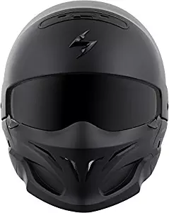 ScorpionExo Covert Unisex-Adult Half-Size-Style Matte Black Helmet (Matte Black, Large) (COV-0105)