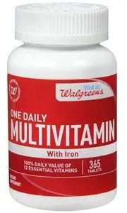 Walgreens One Daily Multivitamin With Iron, Tablets, 365 ea