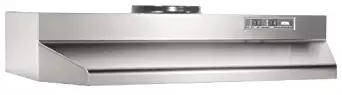 Broan 424204 ADA Capable Under-Cabinet Range Hood, 190-CFM 42-Inch, Stainless Steel