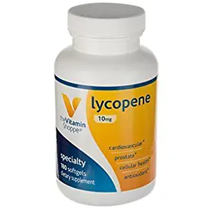 The Vitamin Shoppe Lycopene 10MG, Antioxidant That Supports Cardiovascular, Prostate Cellular Health (180 Softgels)