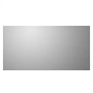 Stainless Steel Backsplash, 30" X 30" with Hemmed Edges