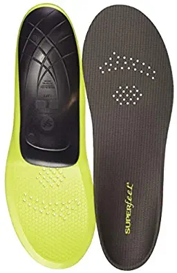 Superfeet CARBON, Thin and Strong Insoles for Pain Relief in Performance Athletic and Tight Casual Shoes, Unisex, Gray