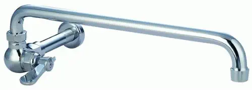 AA Faucet Single Wall Mount Wok Range Manual No Lead Faucet with 14" Swivel Spout
