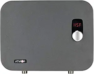 Atmor AT-910-18TP ThermoPro 18 kW / 240V 3.7 GPM Digital Thermostatic Tankless Electric Instant Water Heater, kW/240V, Dark Grey