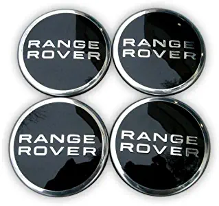 Land Rover Range Rover Center Caps 63MM LR4 HSE Sport Wheel Rim Cap Black Chrome