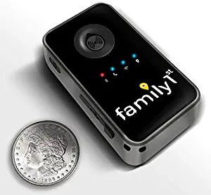 Family1st Vehicle GPS Tracker - Mini Geofence GPS Tracker for Trucks, Stroller, Toolbox, Pocket & Motorbike & Purse - GPS Tracking Kids Vehicles for Kids, Cars, Pets, Luggage, Senior Persons, Black