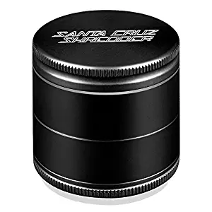 Santa Cruz 1 Black 4pc Aluminum herb Grinder, 2 1/8" Medium,