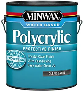 Minwax 13333000 Polycrylic Water-Based Protective Clear Finish, 1 gallon, Satin