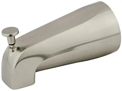 Kingston Brass K188A8 Designer Trimscape Showerscape 5-Inch Tub Spout with Diverter, Brushed Nickel