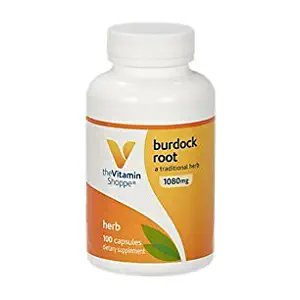 Burdock Root (Arctium Lappa) 1080mg – A Traditional Herb That Supports Detoxification (100 Capsules) by The Vitamin Shoppe
