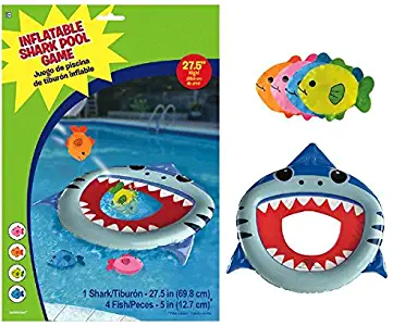 Inflatable Shark Pool Game Set | Party Favor