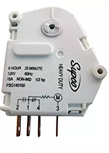 Supco SPG1401GE 6 Hour 25 Minute Defrost Timer For GE WR9X480, Gemline CC923, Maytag R0168026 Description change to:Supco SPG1401GE 6 Hour 25 Minute Defrost Timer