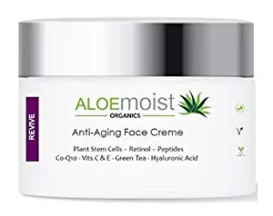 Advanced Anti Aging Face & Eye Cream – Collagen Peptides, Plant Stem Cells, Hyaluronic Acid, Retinol, Vitamin C, E, CoQ10 & More - For Rosacea, Acne, Oily Skin - Reduce Wrinkles, Fine Lines, Age Spots
