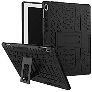 Maomi Lenovo Tab 4 10 Case (TB-X304F/N),[Kickstand Feature],Shock-Absorption/High Impact Resistant Heavy Duty Armor Defender Case for Lenovo Tab 4 10.1 inch 2017 Tablet X304F/N (Black)